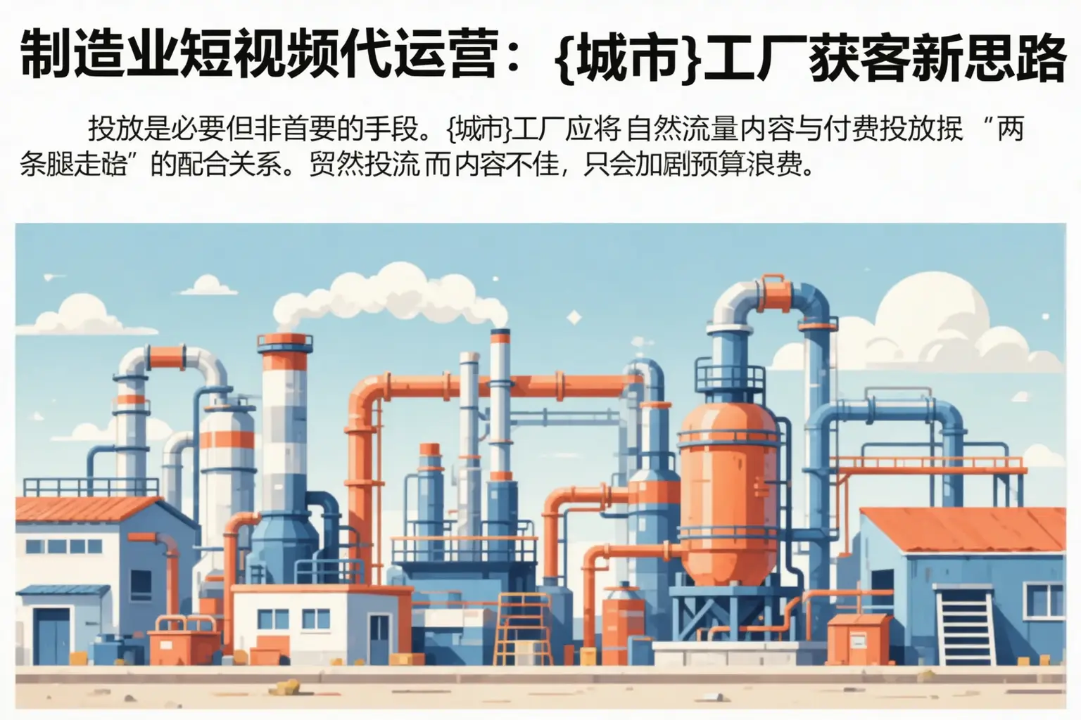 制造业短视频代运营:锦州工厂获客新思路