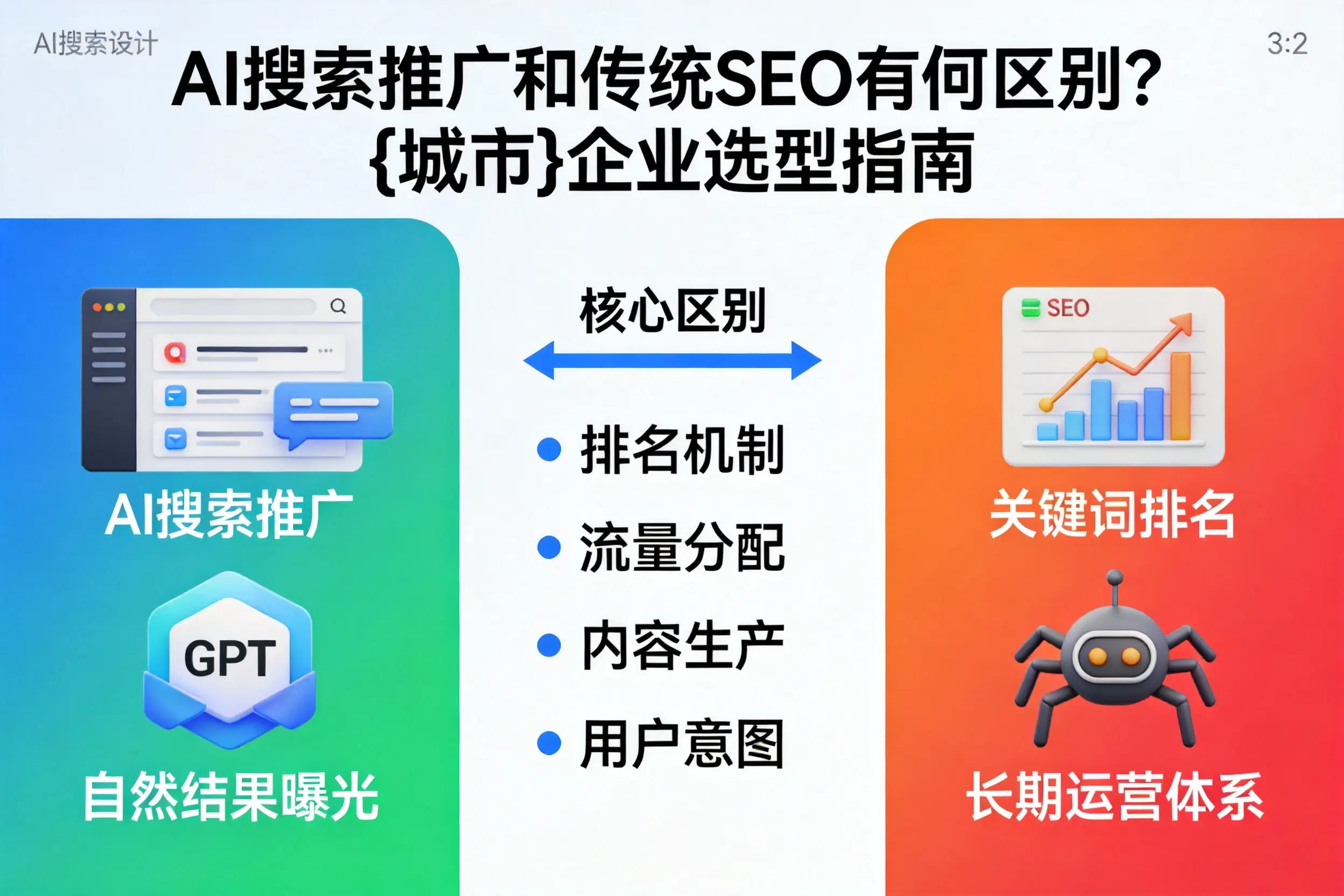 AI搜索推广和传统SEO有何区别？锦州企业选型指南