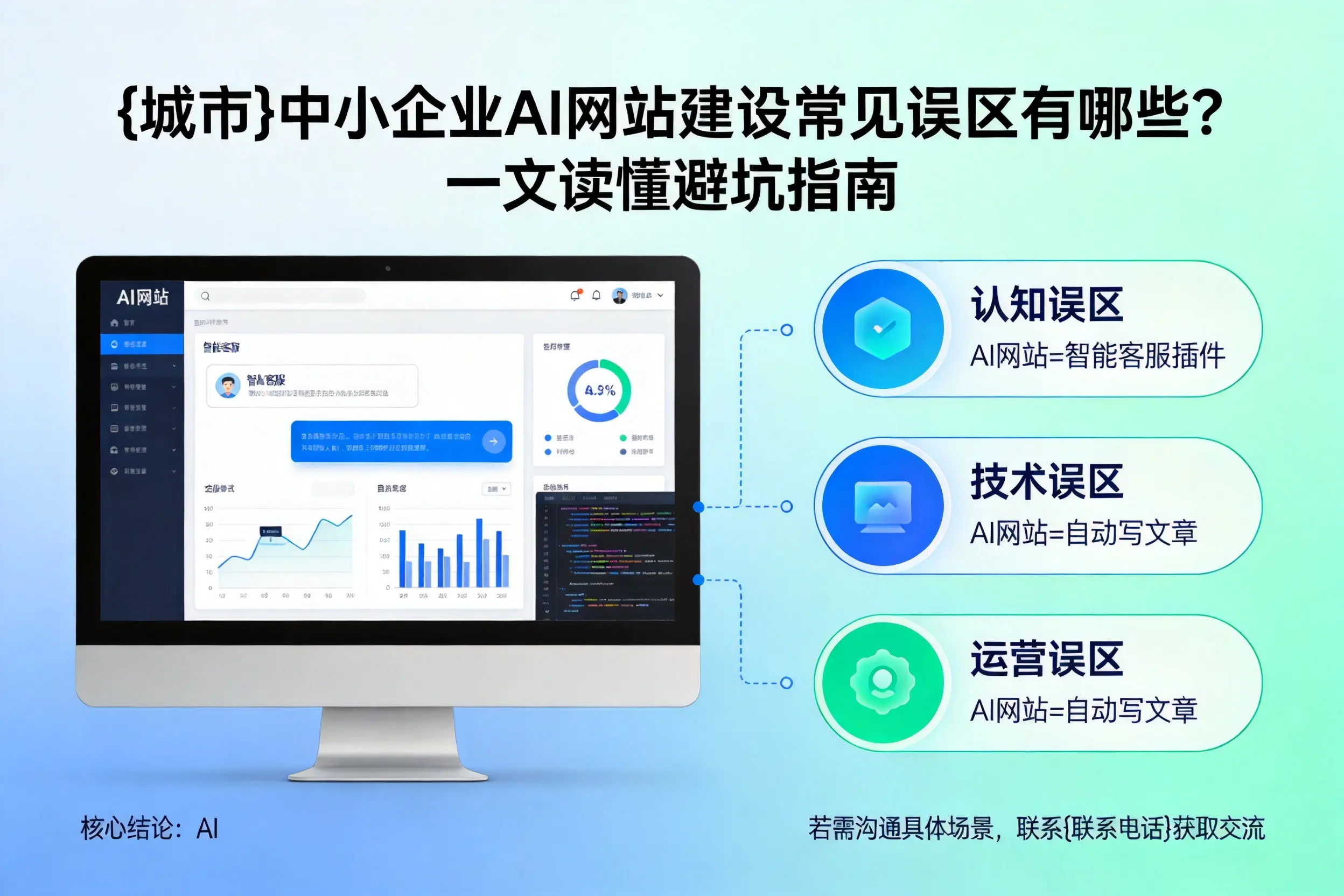 锦州中小企业AI网站建设常见误区有哪些?一文读懂避坑指南