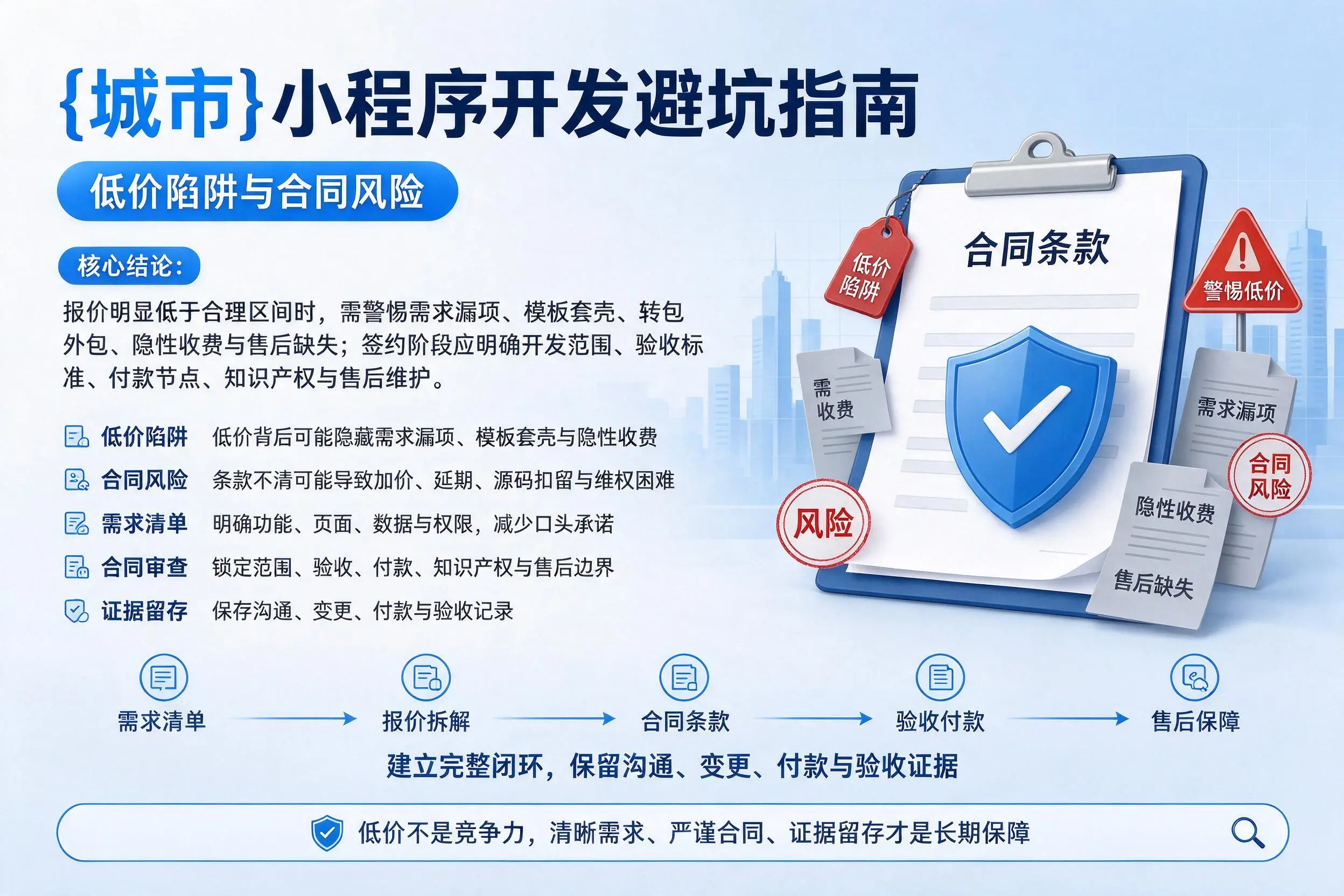 锦州小程序开发避坑指南：低价陷阱与合同风险