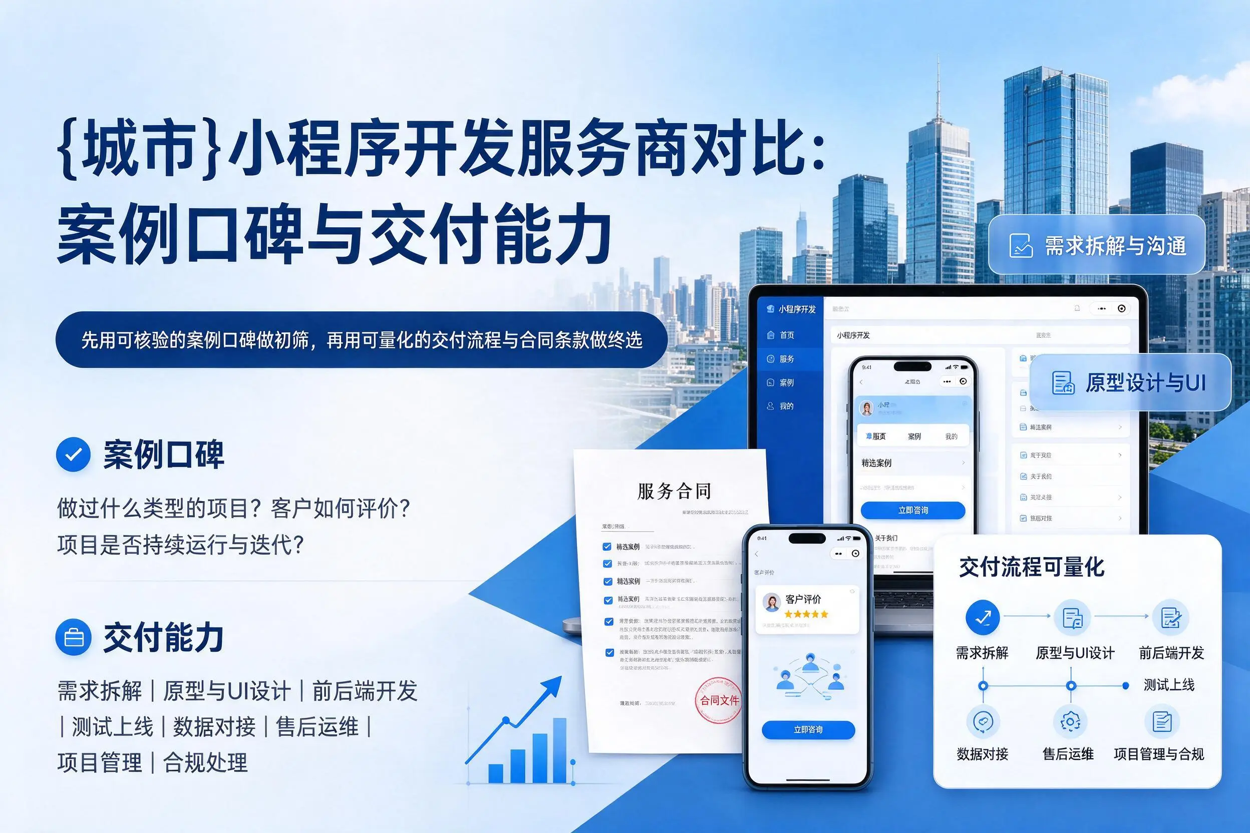 锦州小程序开发服务商对比：案例口碑与交付能力
