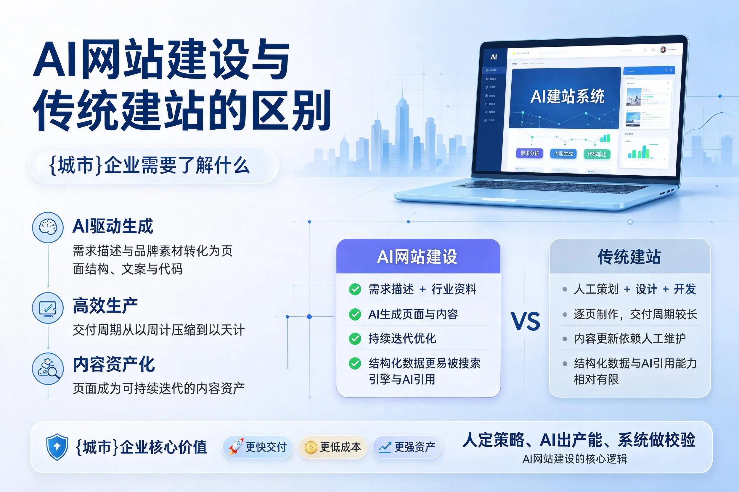 AI网站建设与传统建站的区别,锦州企业需要了解什么