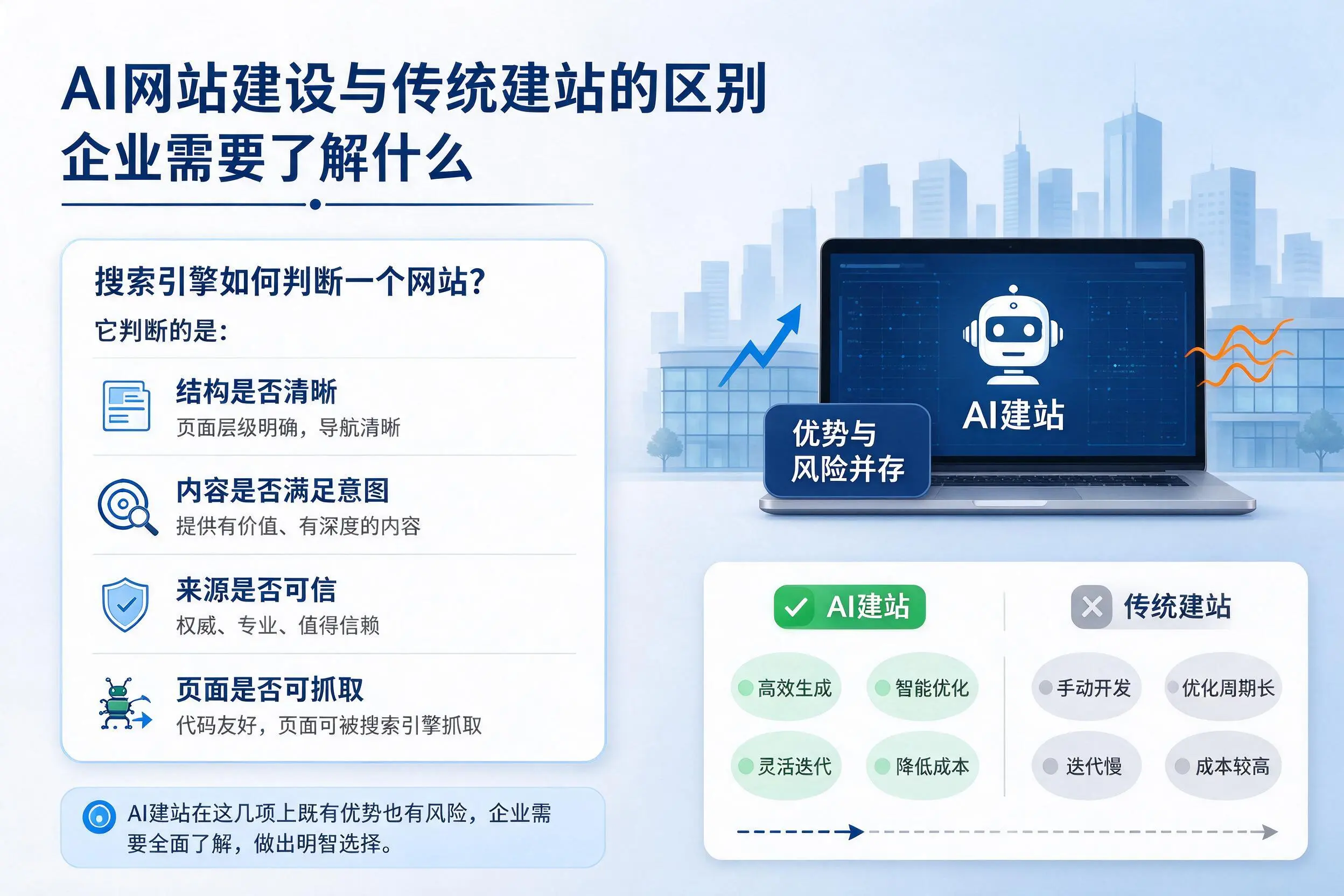 AI网站建设与传统建站的区别,锦州企业需要了解什么