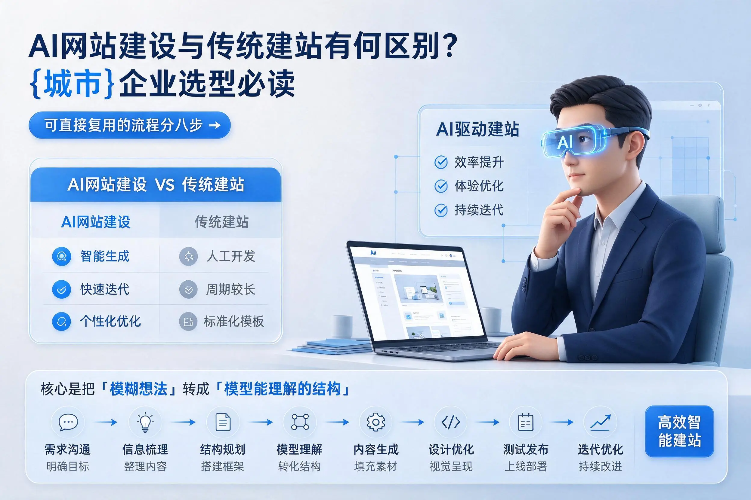 AI网站建设与传统建站有何区别？锦州企业选型必读