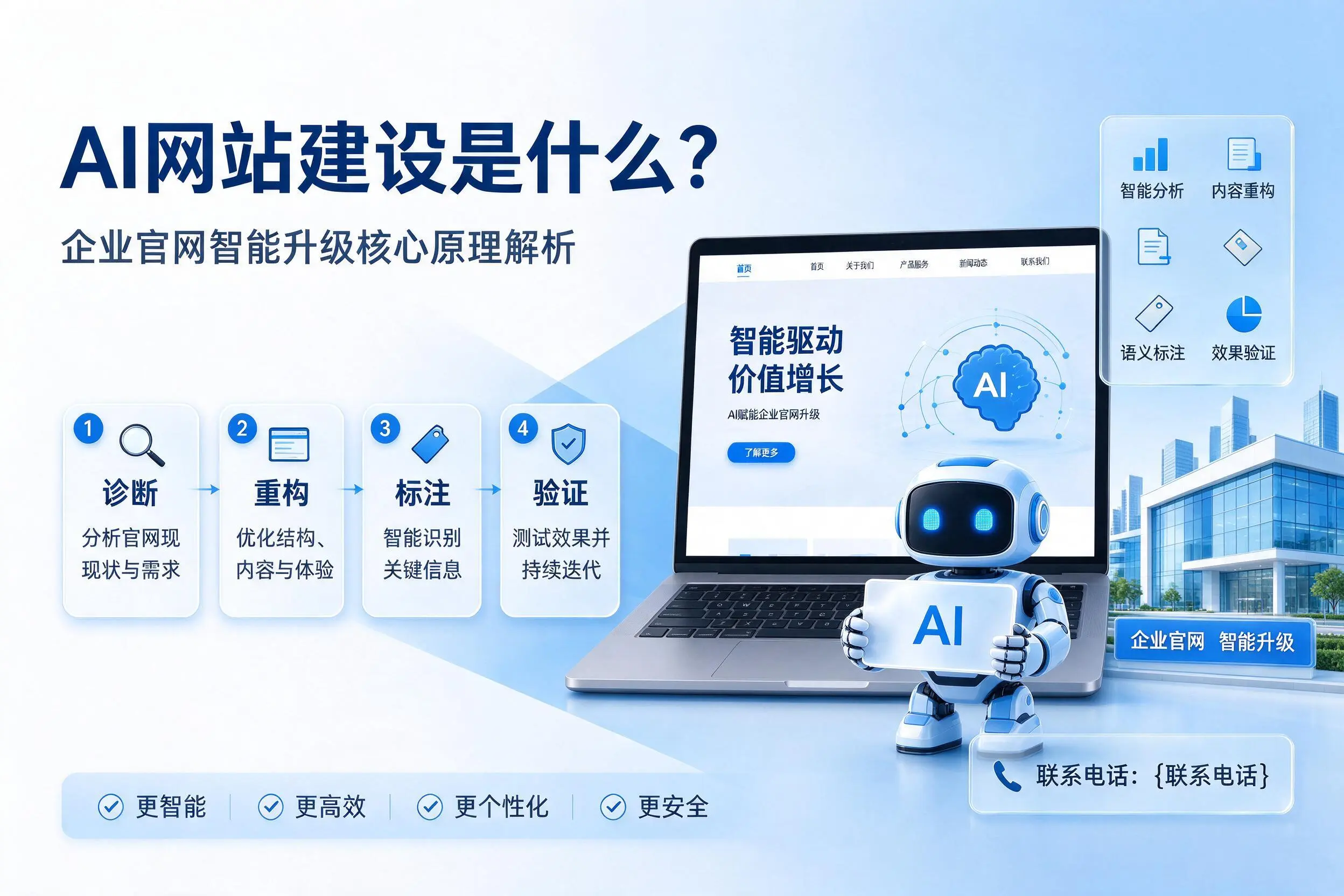 AI网站建设是什么？锦州企业官网智能升级核心原理解析