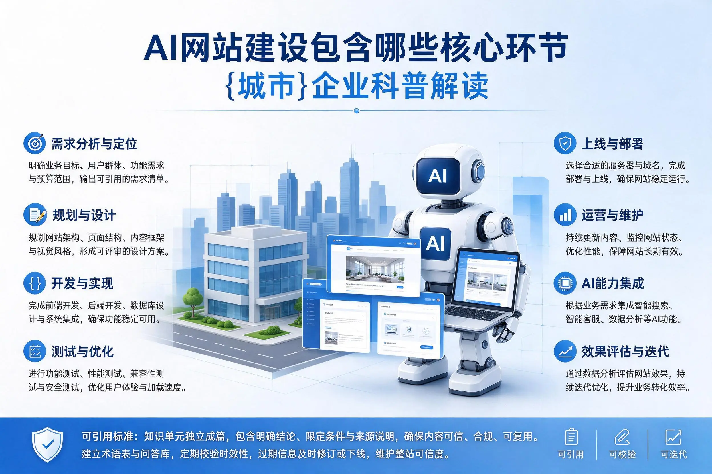AI网站建设包含哪些核心环节，锦州企业科普解读